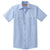 Red Kap Men's Light Blue/Navy Short Sleeve Striped Industrial Work Shirt