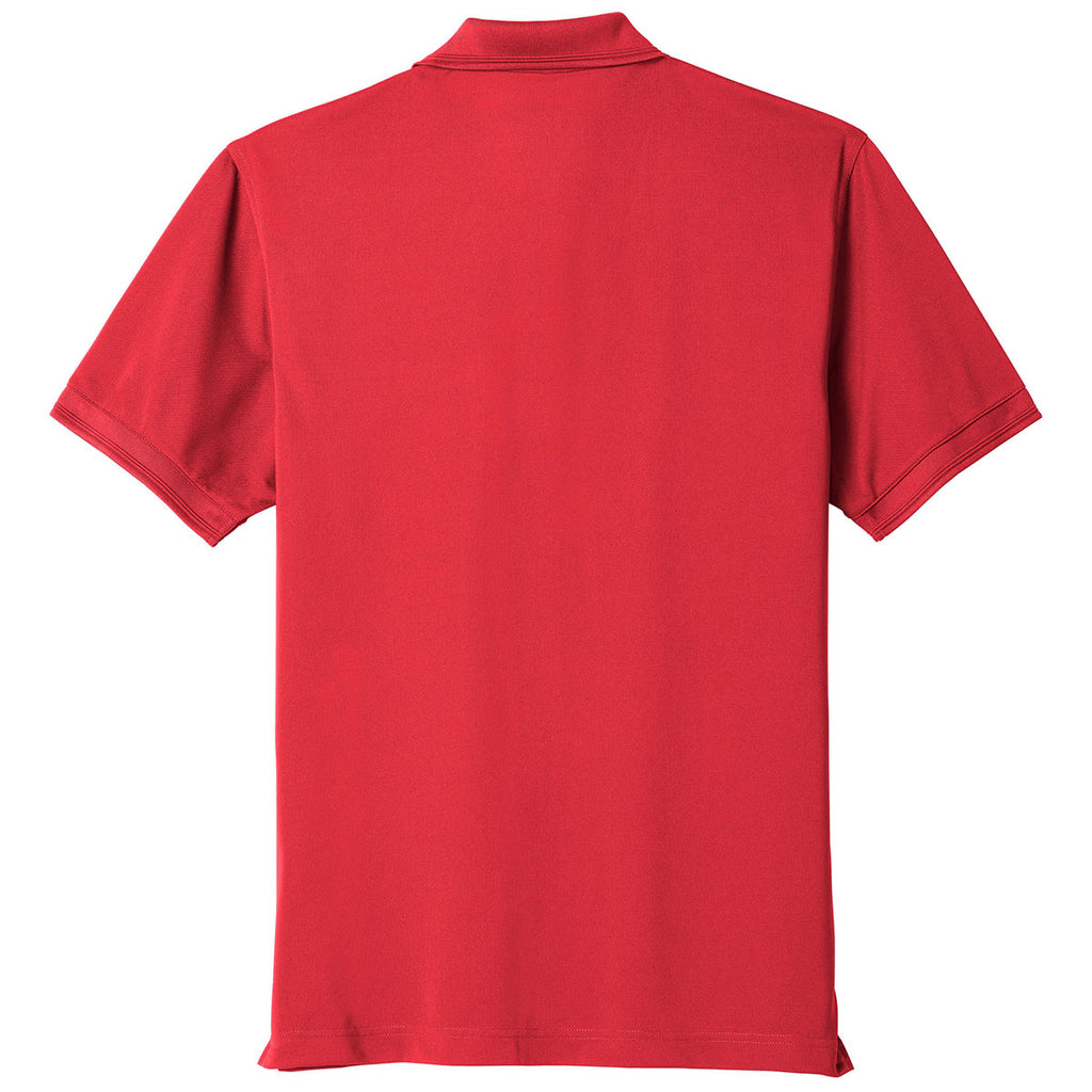 CornerStone Men's Red Industrial Snag-Proof Pique Pocket Polo