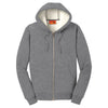 CornerStone Men's Grey Heavyweight Sherpa-Lined Hooded Fleece Jacket
