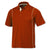 BAW Men's Orange/White Color Rib Shoulder Cool Tek Polo