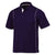 BAW Men's Purple/White Color Rib Shoulder Cool Tek Polo