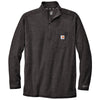 Carhartt Men's Carbon Heather Force 1/4-Zip Long Sleeve T-Shirt