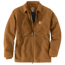 Carhartt Men's Carhartt Brown Sherpa-Lined Coat