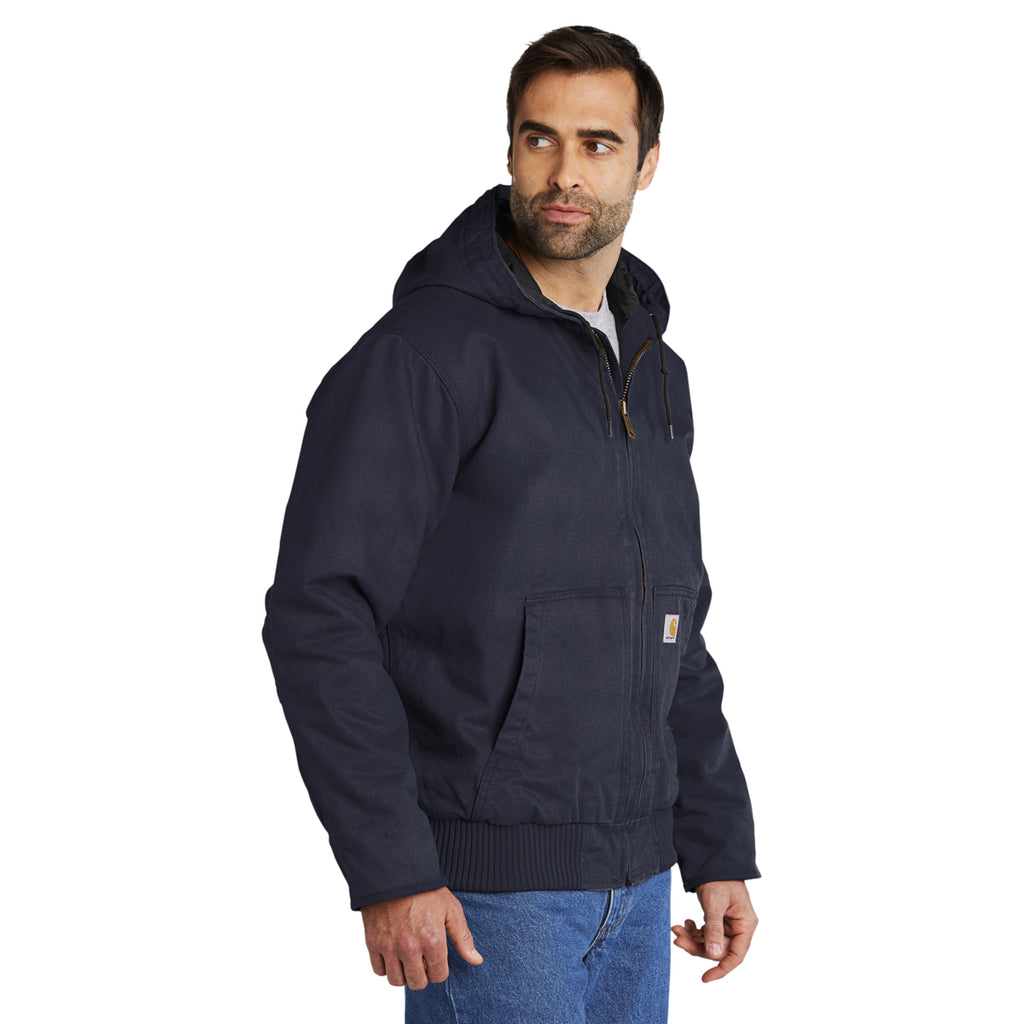 Carhartt Men's Navy Tall Washed Duck Active Jacket