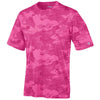Champion Men's Pink Camo Double Dry 4.1-Ounce Interlock T-Shirt