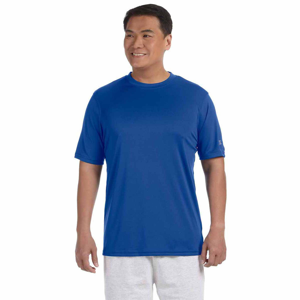 Champion Men's Royal Blue Double Dry 4.1-Ounce Interlock T-Shirt