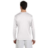 Champion Men's Double Dry White L/S Performance T-Shirt