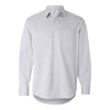 Calvin Klein Men's Silver Micro Herringbone Dress Shirt