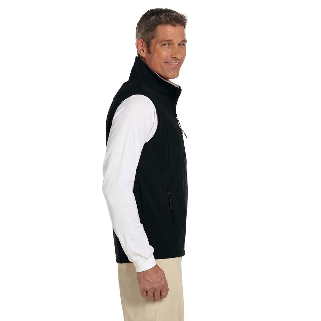 Devon & Jones Men's Black Soft Shell Vest