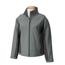 Devon & Jones Women's Charcoal/Dark Charcoal Soft Shell Colorblock Jacket