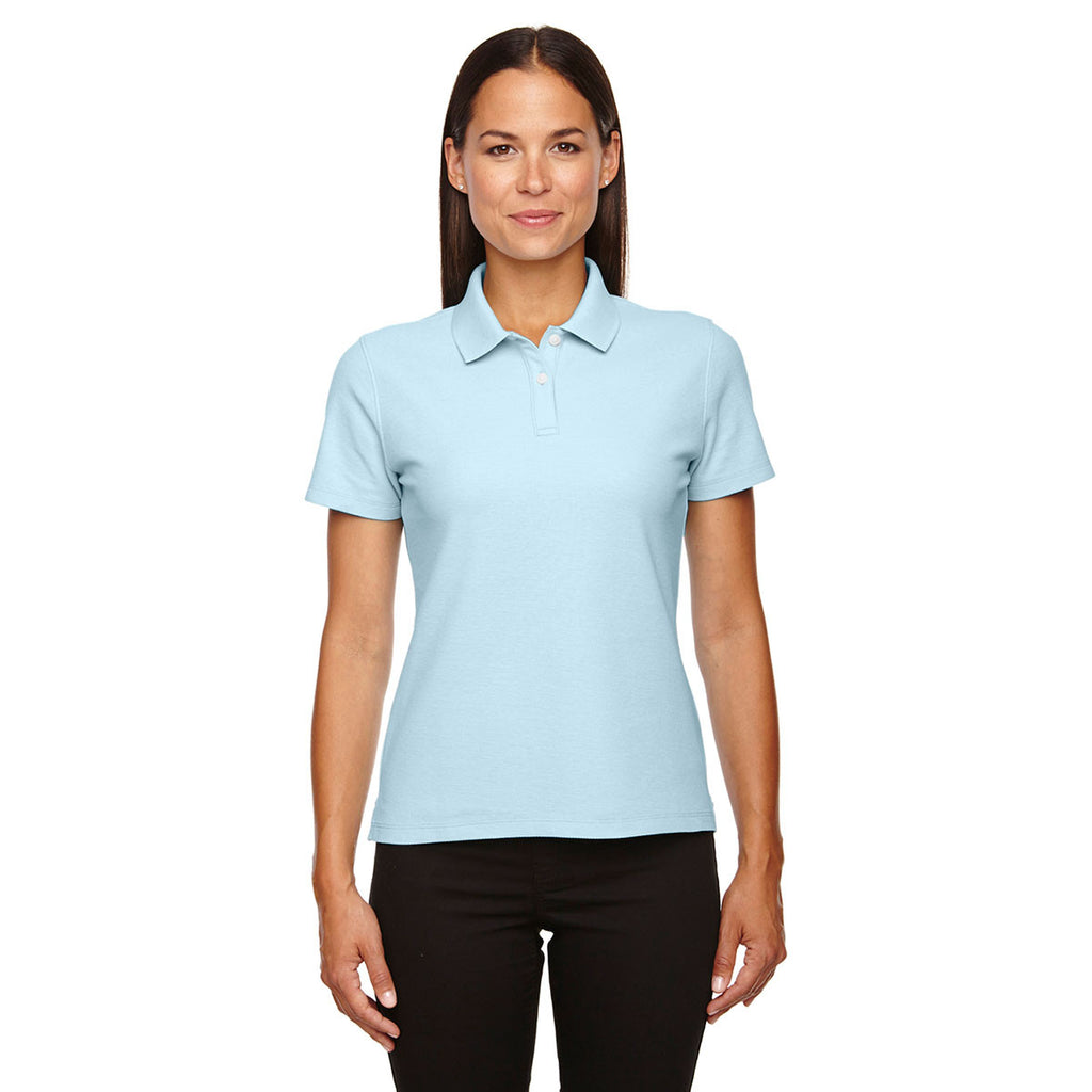 Devon & Jones Women's Crystal Blue Drytec 20 Performance Polo