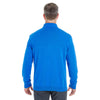 Devon & Jones Men's French Blue/Navy Manchester Fully-Fashioned Quarter-zip Sweater