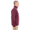Devon & Jones Men's Burgundy Heather Bristol Full-Zip Sweater Fleece Jacket