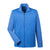 Devon & Jones Men's French Blue/French Blue Heather Newbury Colorblock Melange Fleece Full-zip