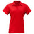 BAW Women's Red Solid Spandex Polo
