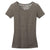 District Made Women's Chocolate Heather Tri-Blend Lace Tee