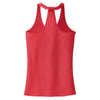 District Made Women's Bright Coral Shimmer Loop Back Tank