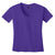 District Made Women's Purple Modal Blend Relaxed V-Neck Tee