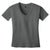 District Made Women's Warm Grey Modal Blend Relaxed V-Neck Tee