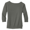 District Made Women's Warm Grey Modal Blend 3/4-Sleeve Raglan