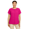 Devon & Jones Women's Crown Raspberry Perfect Fit Short-Sleeve Crepe Blouse