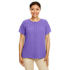 Devon & Jones Women's Grape Perfect Fit Short-Sleeve Crepe Blouse