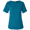 Devon & Jones Women's Dark Teal Perfect Fit Boat-Neck Blouse