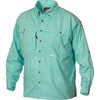 Drake Waterfowl Men's Aqua Cotton Wingshooter's Shirt With Staycool Fabric Long Sleeve