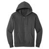 District Men's Charcoal Perfect Weight Fleece Full-Zip Hoodie