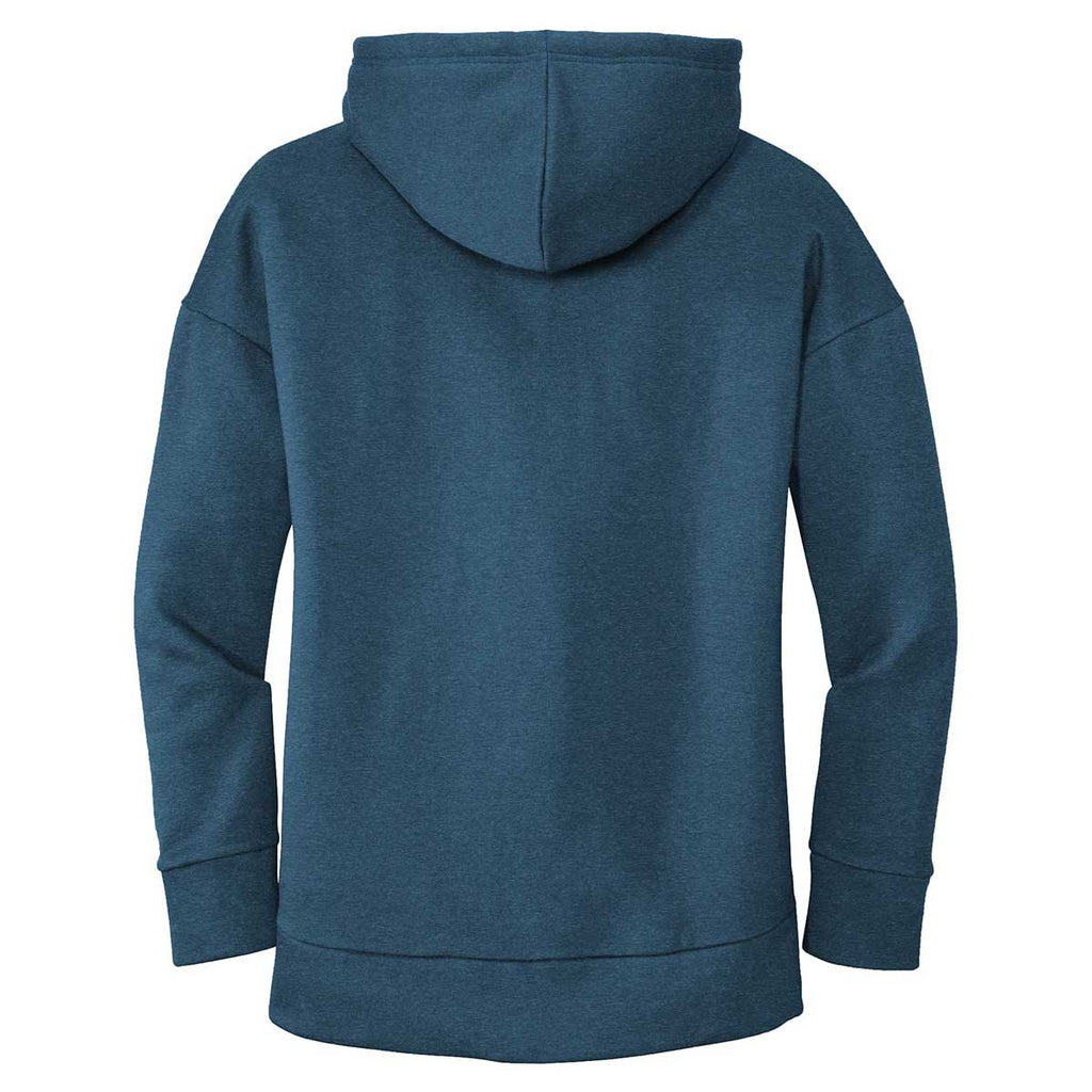 District Women's Heathered Poseidon Blue Perfect Weight Fleece Full-Zip Hoodie