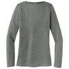 District Women's Heathered Charcoal Perfect Tri Long Sleeve V-Neck Tee
