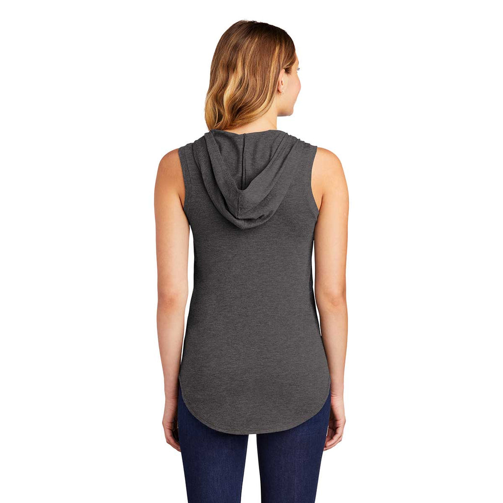 District Women's Heathered Charcoal Perfect Tri Sleeveless Hoodie