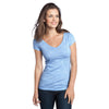 District Women's Blue Extreme Heather V-Neck Tee