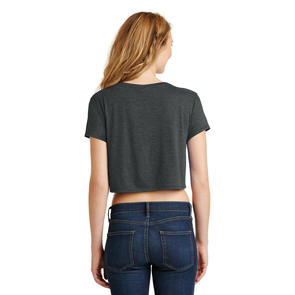 District Women's Black Frost Relaxed Crop Tee