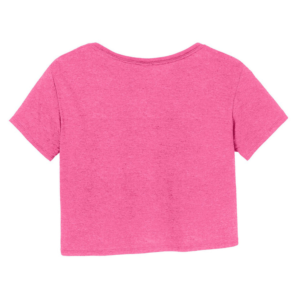 District Women's Fuchsia Frost Relaxed Crop Tee