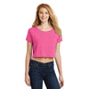 District Women's Fuchsia Frost Relaxed Crop Tee