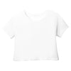District Women's White Relaxed Crop Tee