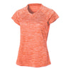 BAW Women's Orange Vintage Heather Dry-Tek Short Sleeve Shirt