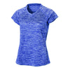 BAW Women's Royal Vintage Heather Dry-Tek Short Sleeve Shirt