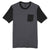 District Men's Heathered Charcoal/Black Very Important Tee with Contrast Sleeves and Pocket