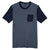 District Men's Heathered Navy/New Navy Very Important Tee with Contrast Sleeves and Pocket