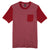 District Men's Heathered Red/Classic Red Very Important Tee with Contrast Sleeves and Pocket