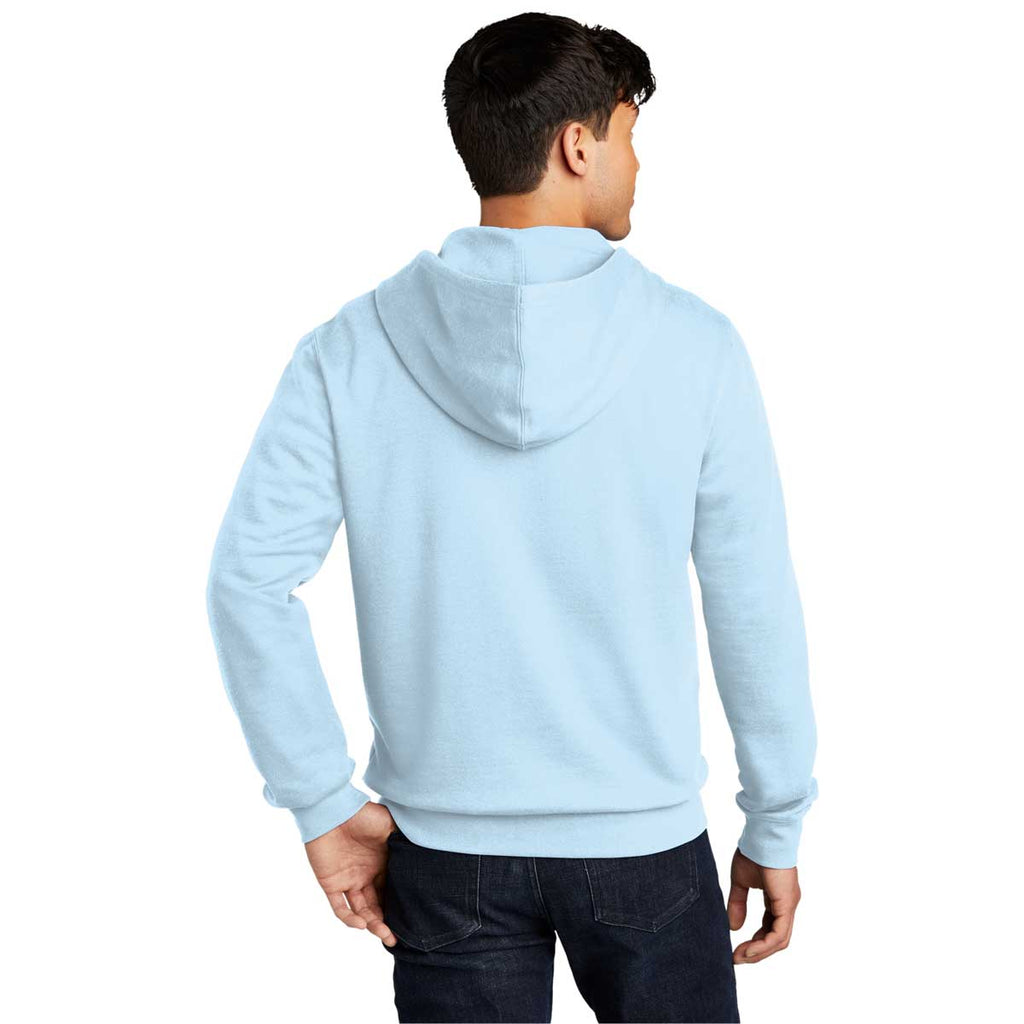 District Men's Ice Blue V.I.T. Fleece Full-Zip Hoodie