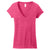 District Women's Heathered Watermelon Very Important Tee Deep V-Neck