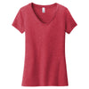 District Women's Heathered Red Very Important Tee V-Neck