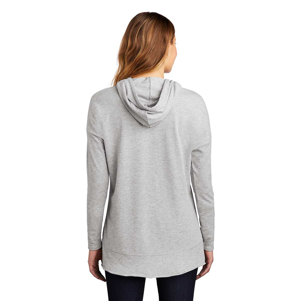 District Women's Light Heather Grey Featherweight French Terry Hoodie