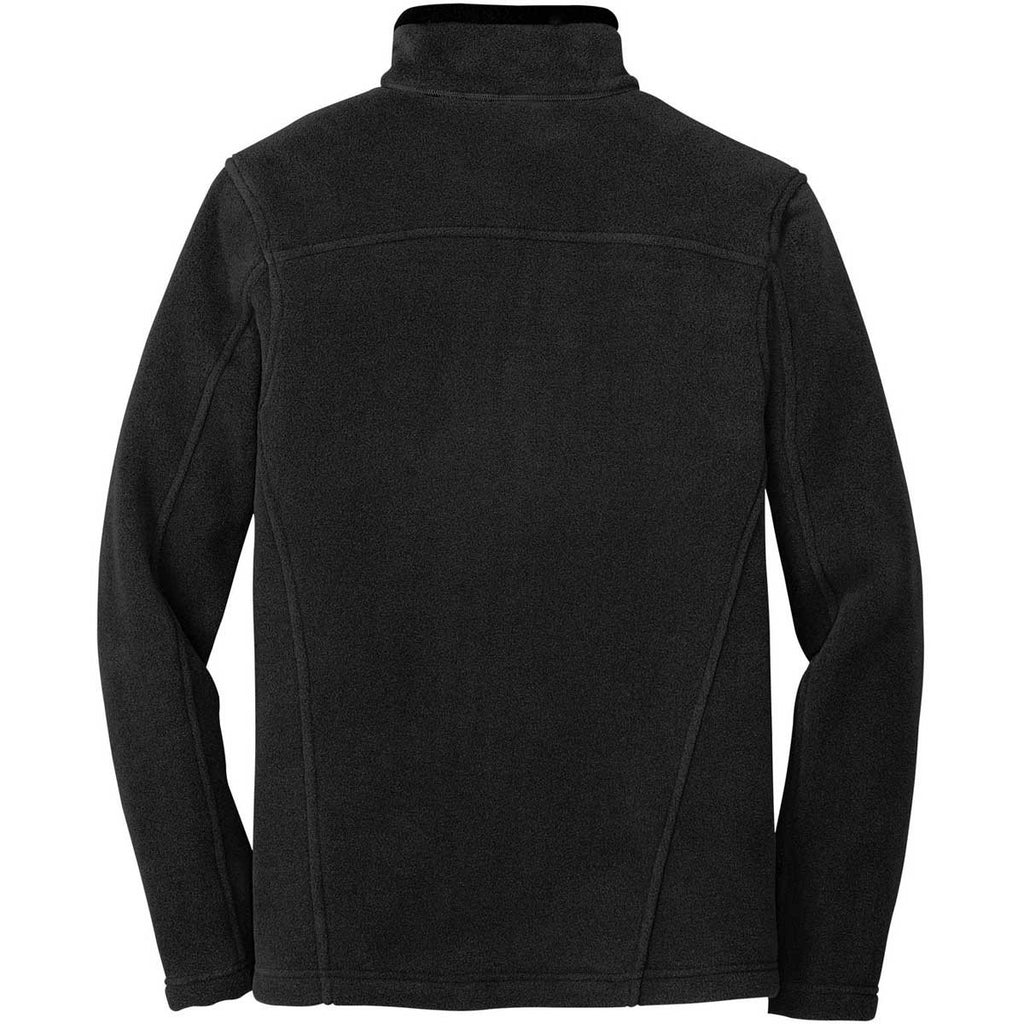 Eddie Bauer Men's Black Quarter-Zip Fleece Pullover
