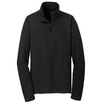 Eddie Bauer Men's Black Half Zip Microfleece Jacket