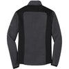 Eddie Bauer Men's Grey Steel/Black Full-Zip Sherpa Fleece Jacket