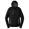 Eddie Bauer Men's Black Sport Hooded Full-Zip Fleece Jacket
